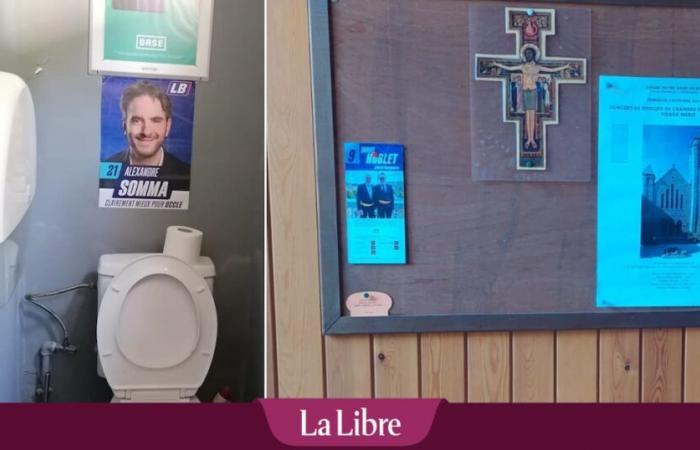 En Uccle, el campo llega hasta una iglesia y los baños de la piscina municipal.