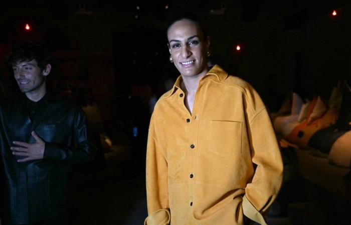 La campeona de boxeo Imane Khelif impresiona en el desfile de Bottega Veneta en Milán