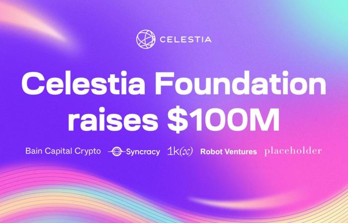 ¡La Fundación Celestia (TIA) anuncia la recaudación de $100 millones!