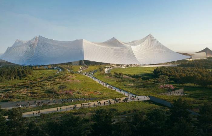 Casablanca, Estadio Hassan II, par Oualalou+Choi et Populous