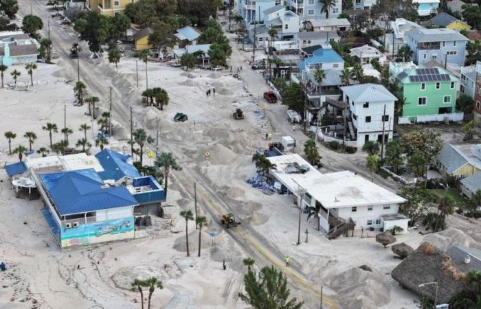 Una pequeña isla de Florida asoma la cabeza sobre el agua tras el huracán Helene