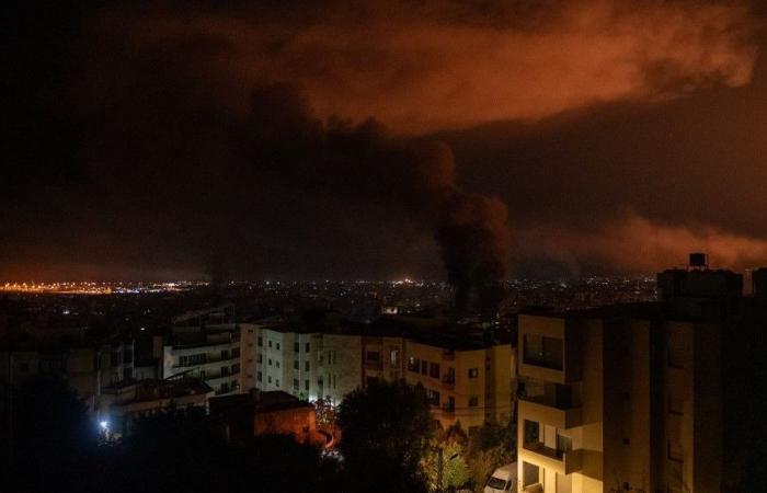 Una noche de caos en el Líbano bajo los ataques aéreos israelíes