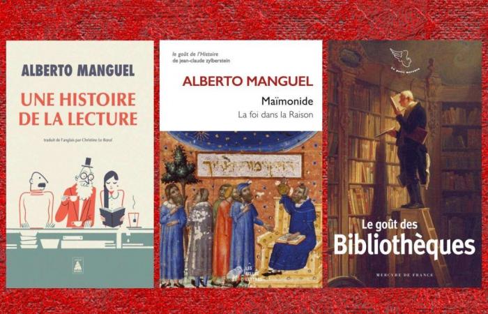 Tres libros de bolsillo para bibliófilos recomendados por François Angelier, dos de ellos de Alberto Manguel