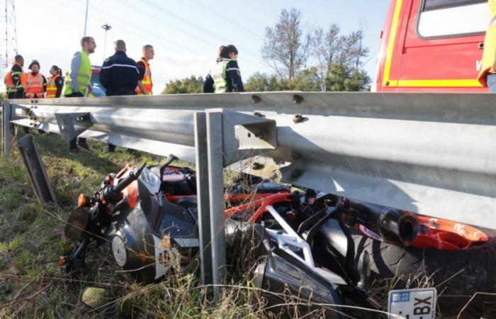 Un motociclista resultó levemente herido tras perder el control.