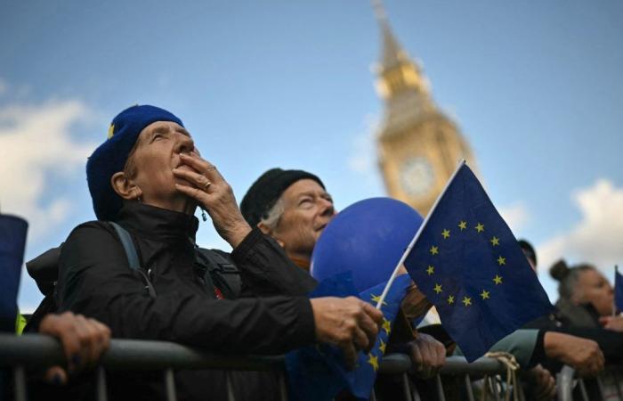 Los británicos marchan por el regreso de Gran Bretaña a la Unión Europea