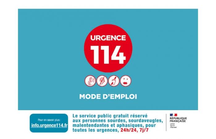 114 es su número de emergencia