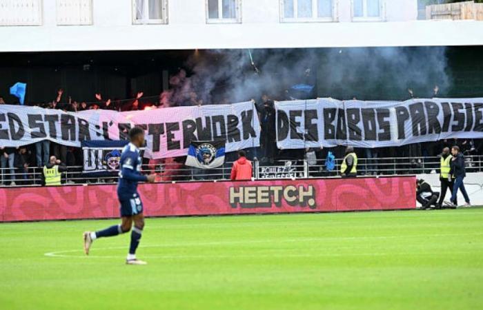 el apoyo de la afición del Paris FC a la del Estrella Roja