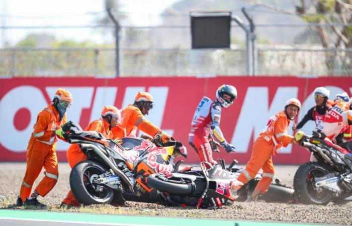 Los conductores no culpan a Miller por el accidente en la primera vuelta