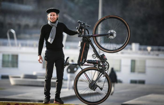 ENCONTRAR. “Para reconectar con la naturaleza”, el explorador en bicicleta Axel Carion ya ha dado el equivalente a 3 veces la vuelta al mundo