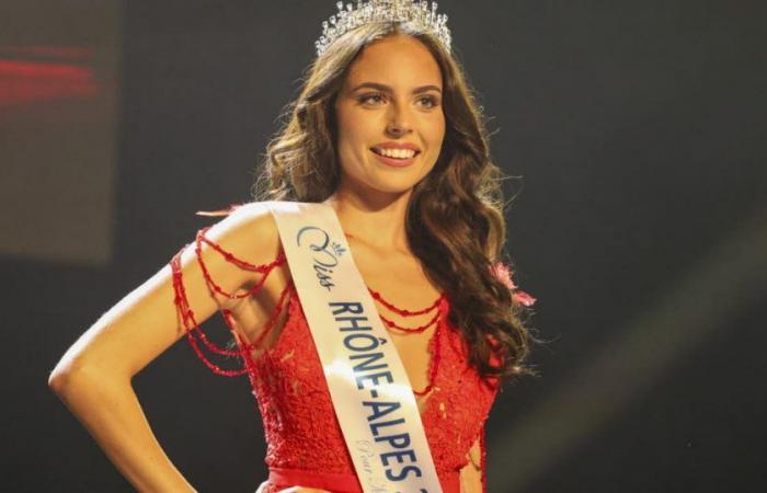 Competencia. Villeurbane Alexcia Couly elegida Miss Rhône-Alpes, una Aindinoise en el podio