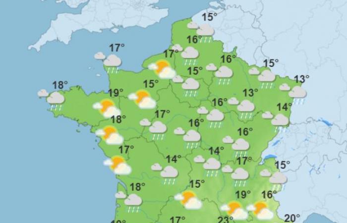 El tiempo de la semana en Francia.