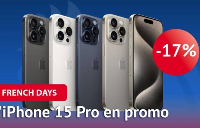 Durante los French Days, el iPhone 15 Pro tiene un -17% de descuento y sigue siendo una de las mejores opciones en teléfonos inteligentes por su rendimiento