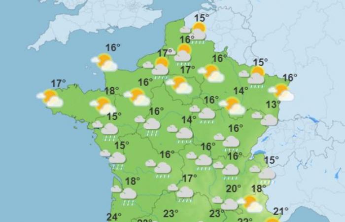 El tiempo de la semana en Francia.