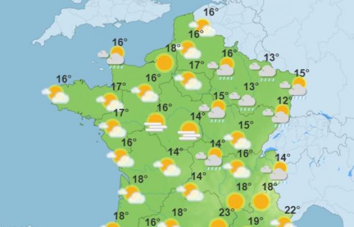 El tiempo de la semana en Francia.