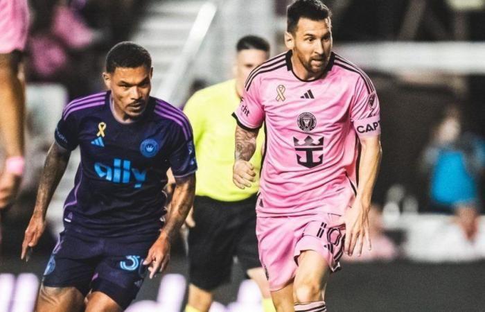 Gracias a un soberbio gol de Lionel Messi, Inter Miami empata 1-1 ante Charlotte FC en la MLS