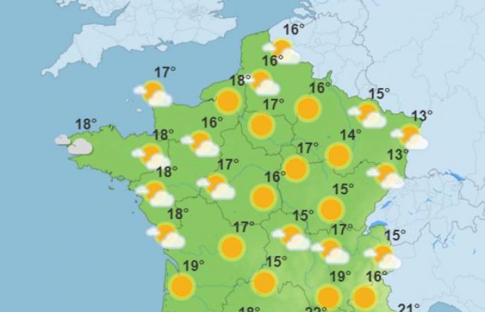 El tiempo de la semana en Francia.