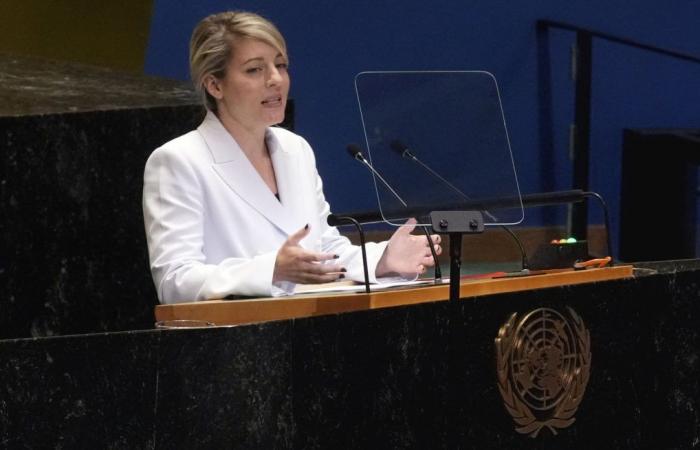 Mélanie Joly ataca la polarización política en su discurso en la ONU