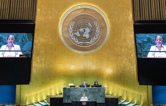 En la plataforma de la ONU, Mélanie Joly pide un alto el fuego en Oriente Medio