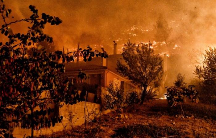 Dos muertos en un incendio forestal cerca de Corinto