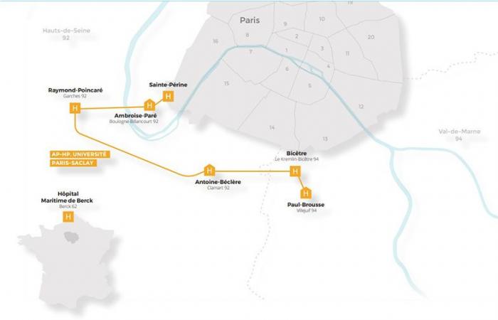 Los siete hospitales del GHU AP-HP. Universidad Paris-Saclay certificada por la Alta Autoridad de Salud