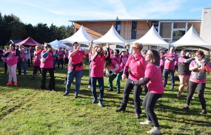 En Saugues, la primera marcha rosa movilizó a una multitud enloquecida