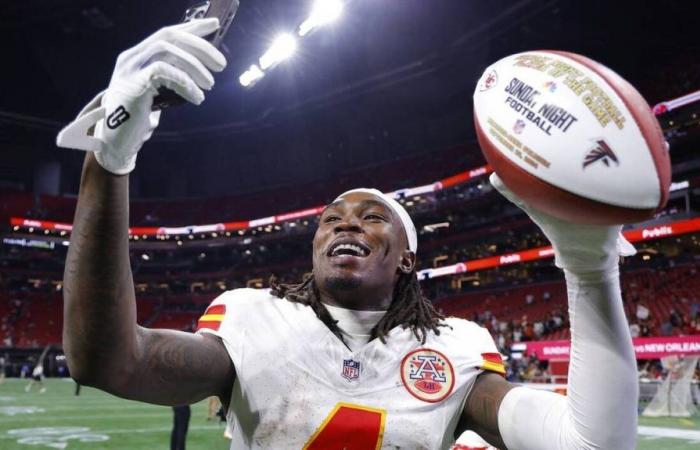 NFL. El receptor abierto de los Chiefs, Rashee Rice, podría perderse el resto de la temporada por una lesión en la rodilla