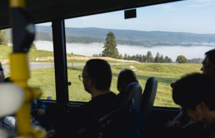 Un día magnífico en Le Brassus y Col du Marchairuz con CarPostal