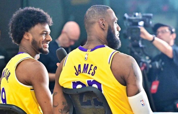 primicia histórica entre LeBron James y su hijo Bronny