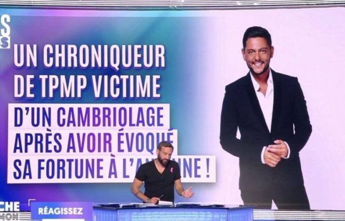 Cyril Hanouna anuncia que su columnista Sasha Elbaz fue asaltada después de discutir su fortuna en el TPMP