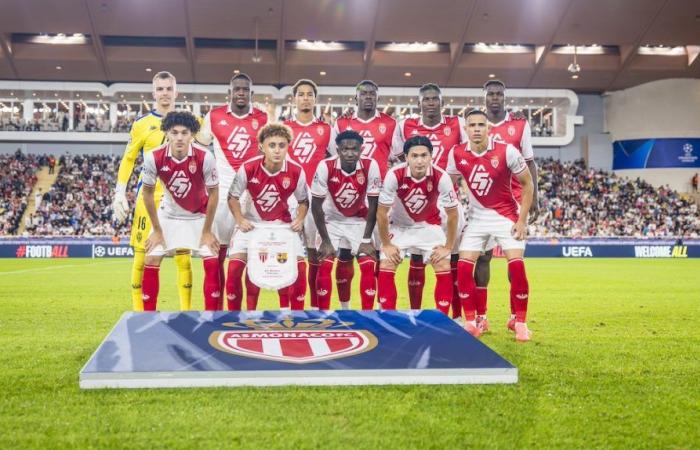 El grupo del AS Monaco para el viaje a Zagreb