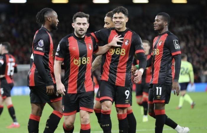 Evanilson anota el primer gol en la victoria del Bournemouth por 3-1 sobre el Southampton en Aribo