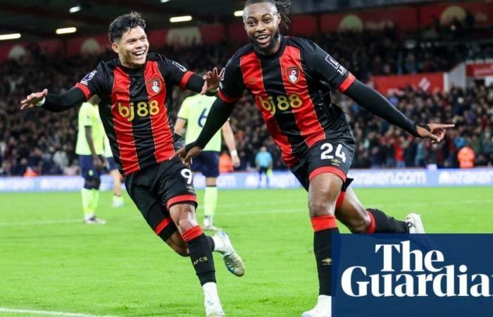 Semenyo cierra el bombardeo de la primera mitad mientras Bournemouth hunde al frágil Southampton