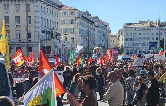 2.800 manifestantes en Marsella este martes por la mañana