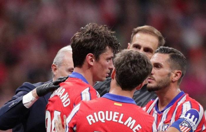 Atlético de Madrid. Traumatismo craneoencefálico para Robin Le Normand, paquete para la Champions League