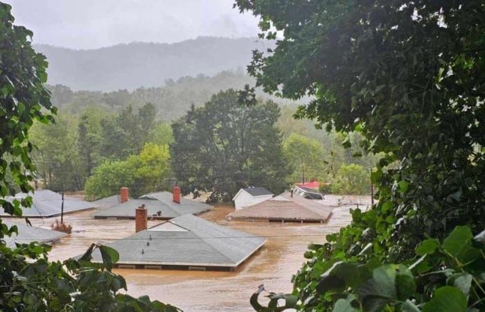 Escalofriantes imágenes de antes y después demuestran el poder devastador del huracán Helene