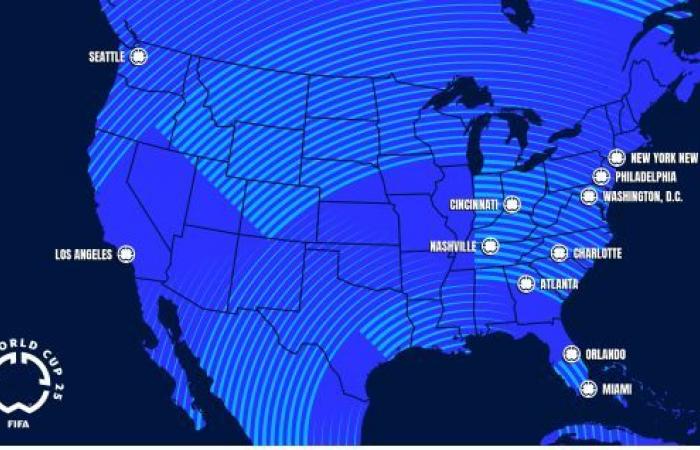 La FIFA presenta los 12 estadios que albergarán la ya histórica Copa Mundial de Clubes de la FIFA 2025™