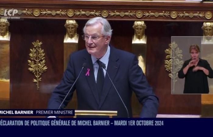 Ante una Asamblea “dividida como nunca antes”, Michel Barnier aboga por un “nuevo método”