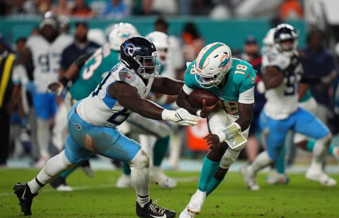 Los Titans derrotan a los Dolphins 31-12