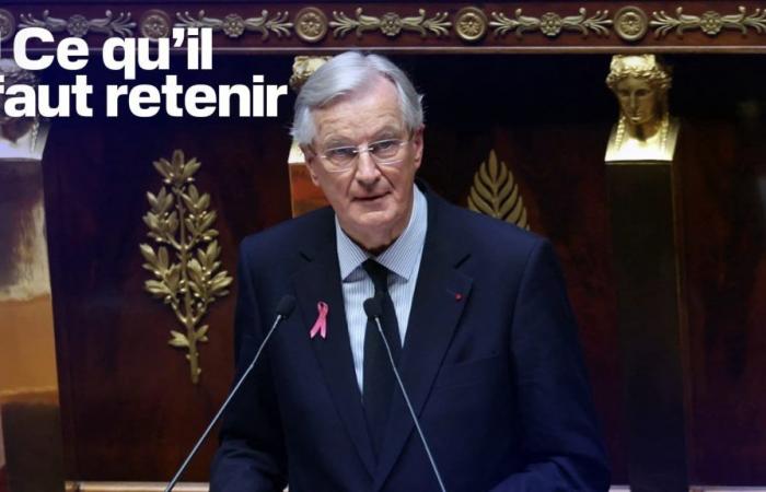 Impuestos, pensiones, inmigración… Lo que hay que recordar del discurso de política general de Michel Barnier