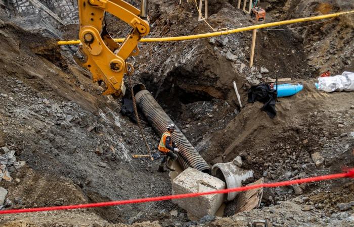 Los ladrones se divierten en la obra de Saint-Vallier