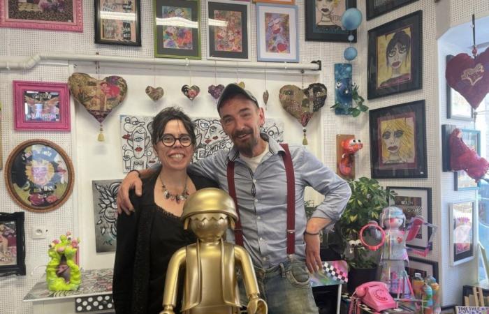 Una pareja de artistas abre una boutique con un universo loco en Villedieu-les-Poêles