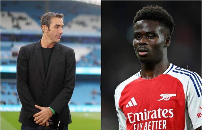 Bukayo Saka parece haber resuelto su enemistad con la leyenda del Arsenal