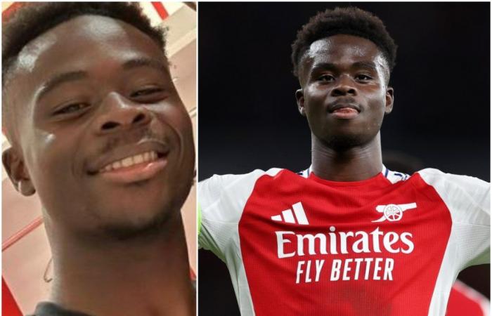 Bukayo Saka hace broma a Robert Pires en Instagram