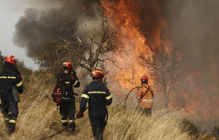 Grecia sigue afectada por los incendios cerca de Corinto