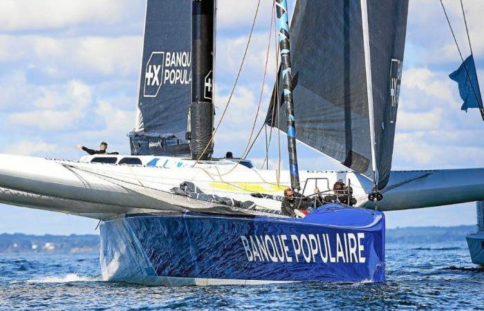 El último “Banque Populaire XI” de Armel Le Cléac’h gana el Finistère Atlantique en Antibes