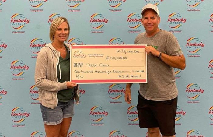 Una pareja de Ohio gana un premio de Keno de 100.000 dólares mientras estaba de vacaciones en Kentucky