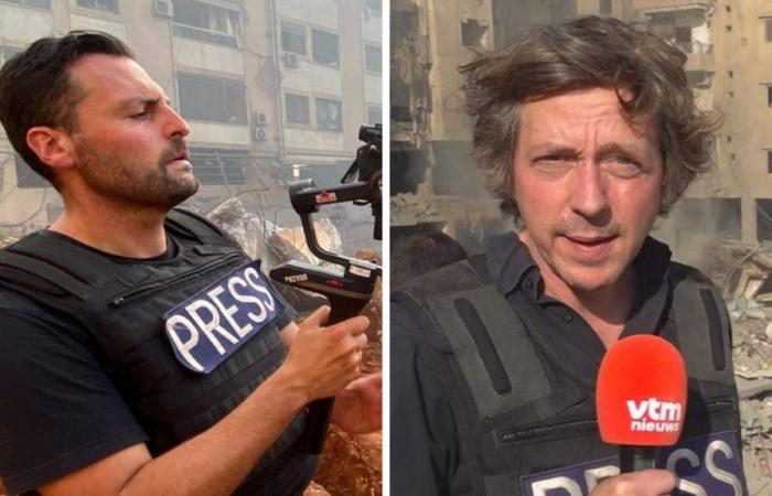 Un periodista belga y su camarógrafo heridos en Beirut: serán repatriados