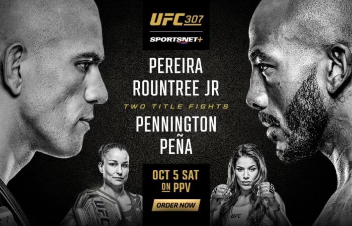 UFC 307: Resultados en vivo de Pereira vs. Rountree Jr.