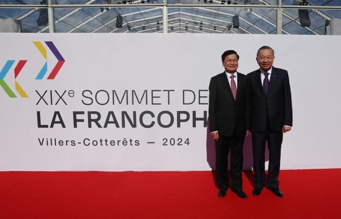 Líder vietnamita en la inauguración de la XIX Cumbre de la Francofonía en Francia