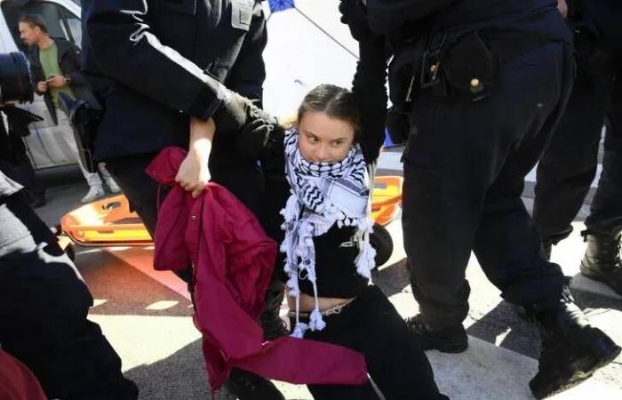 Greta Thunberg arrestada en Bruselas durante una manifestación